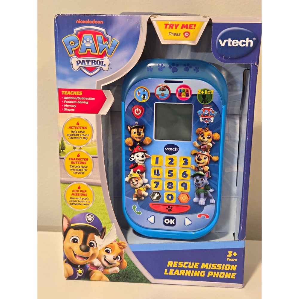 VTech PAW Patrol Rescue Mission Learning Phone Electronic Toy Ages 3+ (2025)